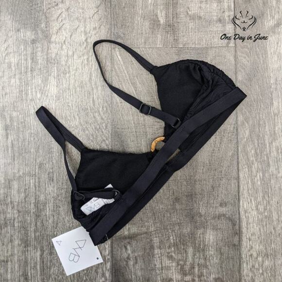 Vicious Young Babes Grounded Keyhole Bralette Bikini Top Swimsuit Size S - Picture 4 of 4